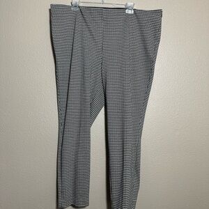 H&M Black and White Textured Pants